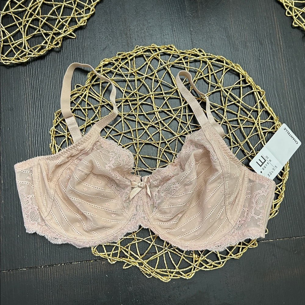 Chantelle Rive Gauche Full Coverage Unlined Bra in Nude Cappuccino.  Size 36DD - Picture 6 of 9